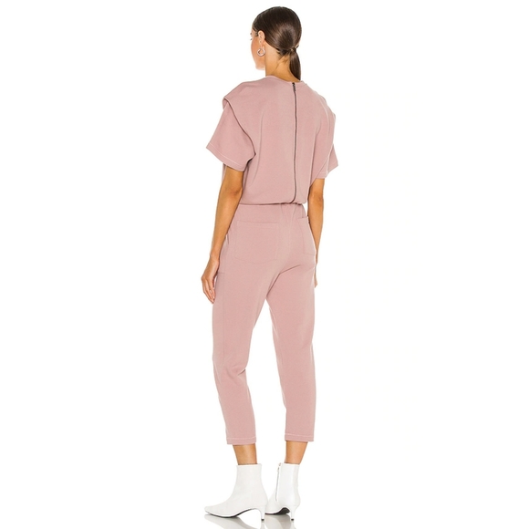 🆕PISTOLA Clarisse French Terry Shoulder Pleat Jumpsuit-S - Picture 2 of 13